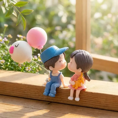 Couple car decoration cute cartoon couples