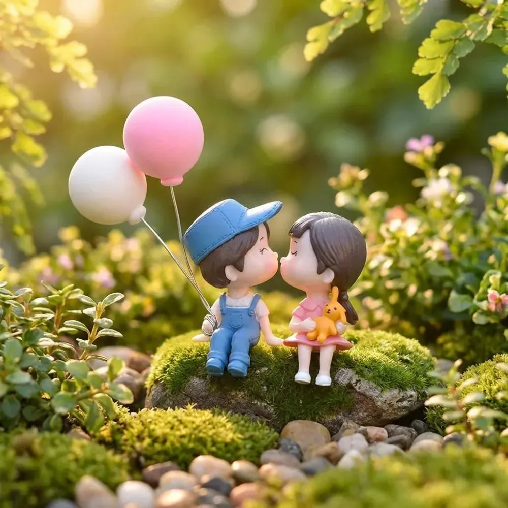 Couple car decoration cute cartoon couples