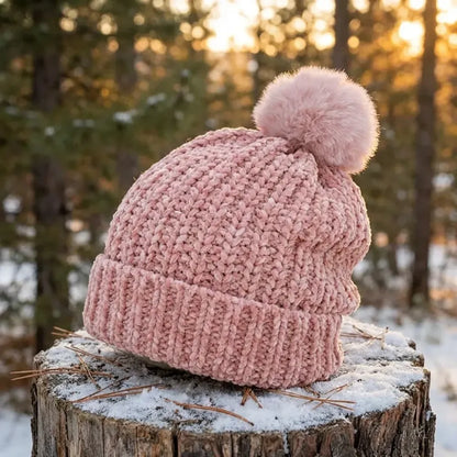 Cozy winter pom-pom caps - health & beauty