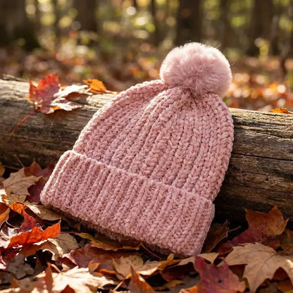Cozy winter pom-pom caps - health & beauty