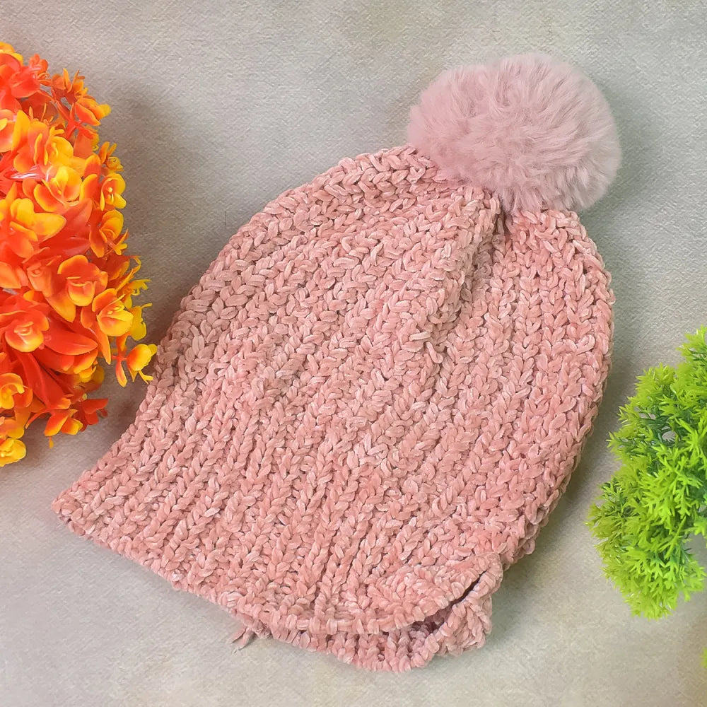 Cozy winter pom-pom caps - health & beauty