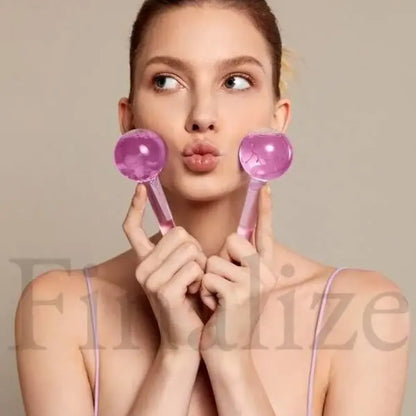 Crystal ice facial globes - summer product