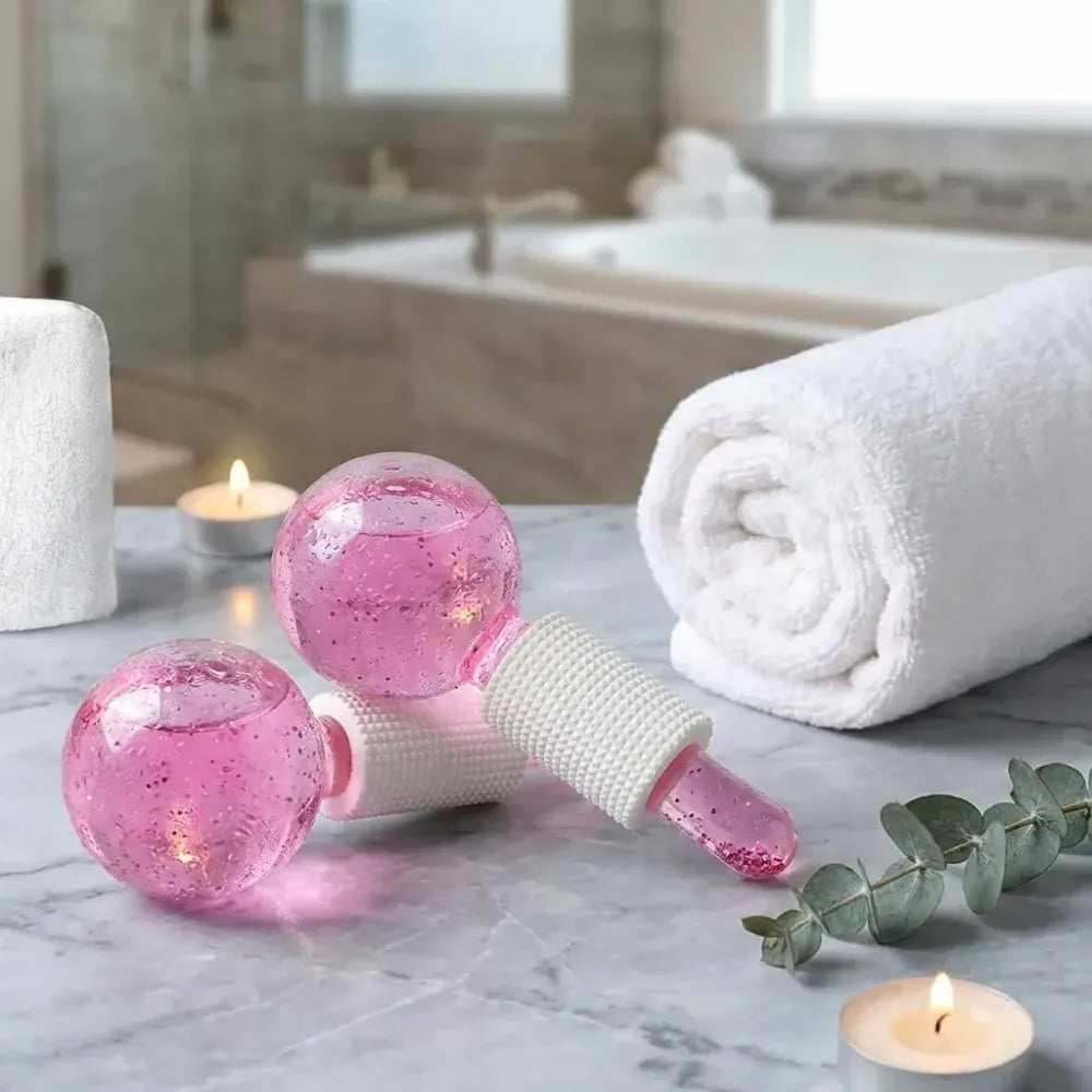 Crystal ice facial globes - summer product