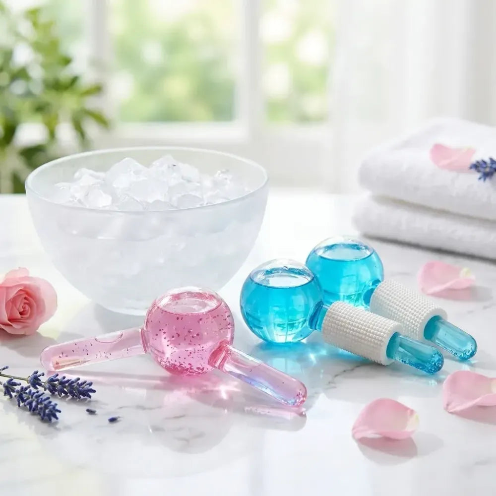 Crystal ice facial globes - summer product