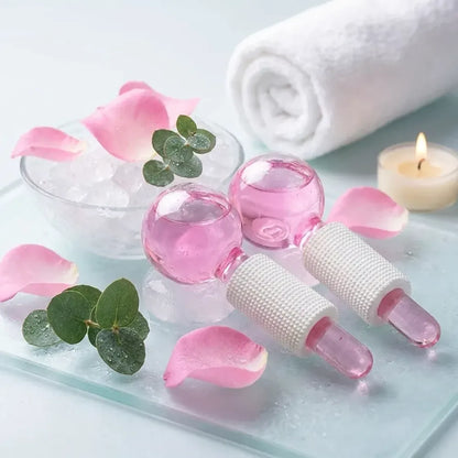 Crystal ice facial globes - summer product