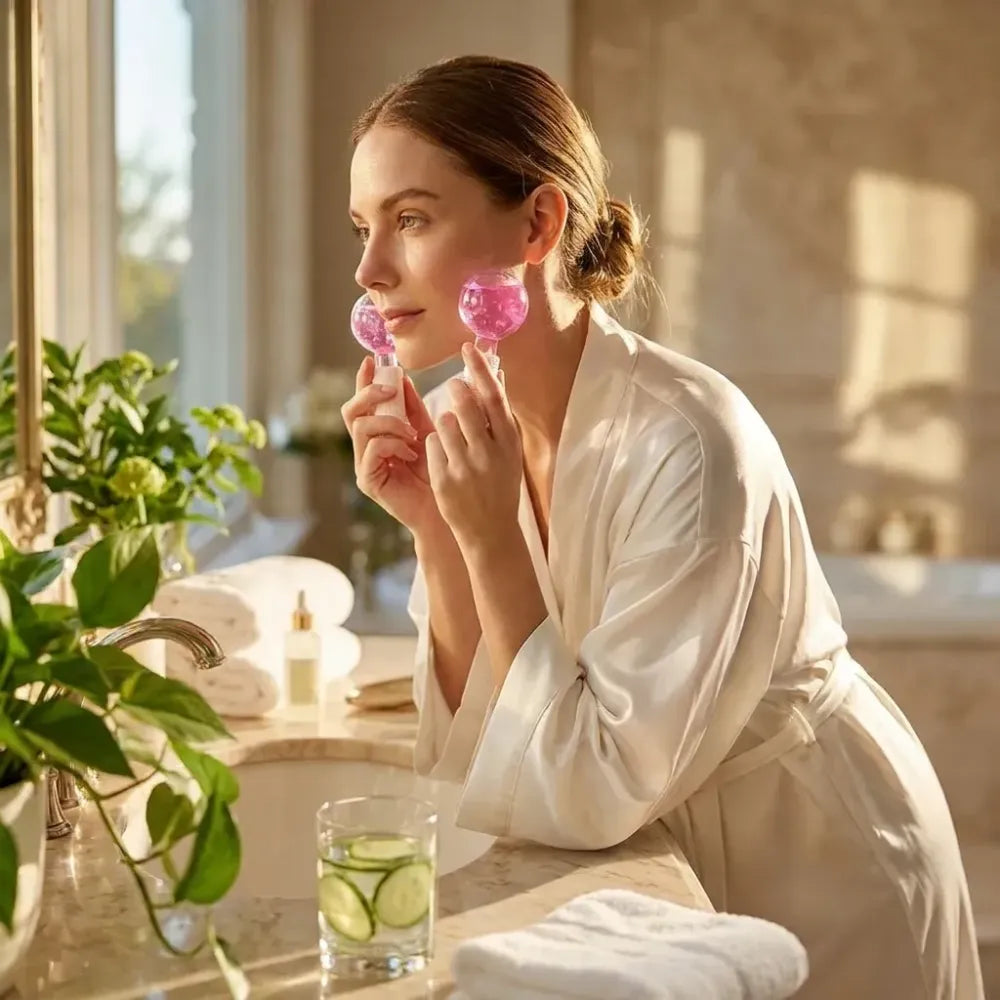Crystal ice facial globes - summer product