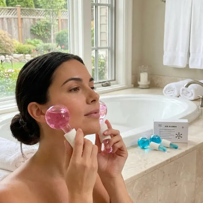Crystal ice facial globes - summer product