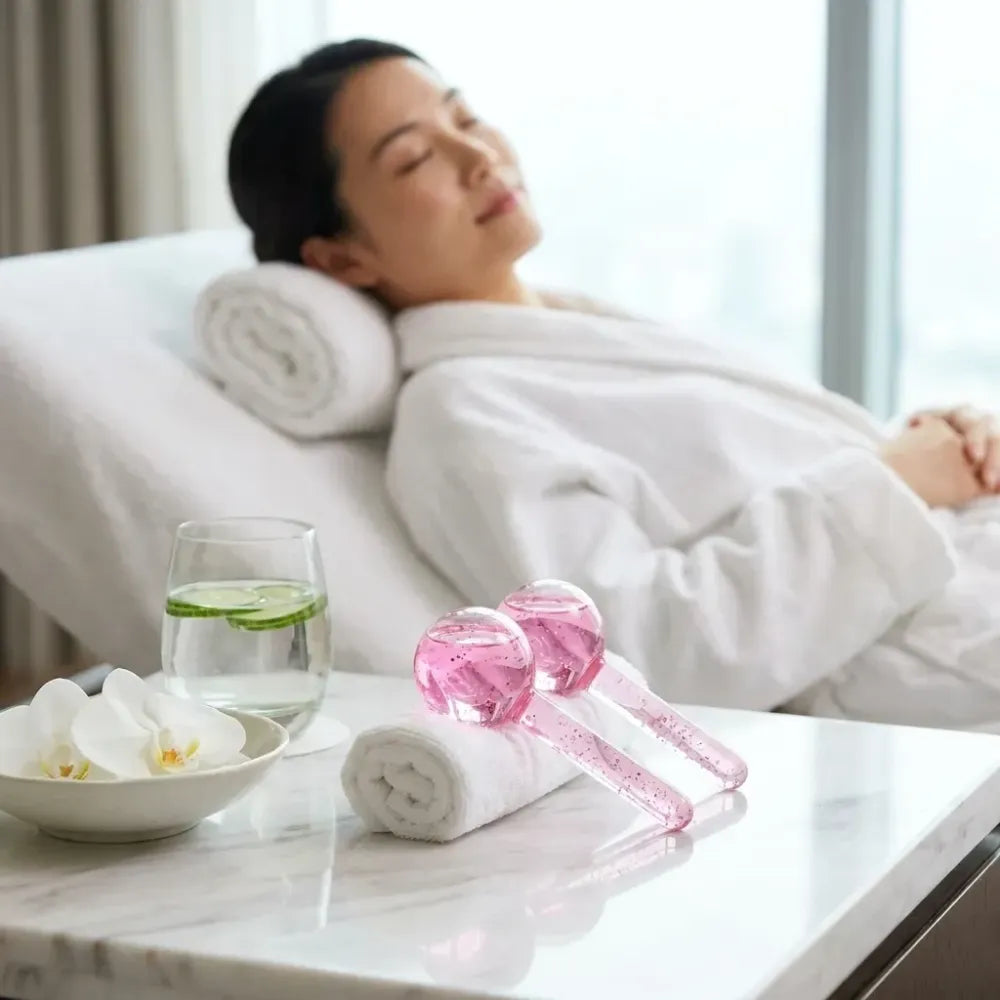 Crystal ice facial globes - summer product