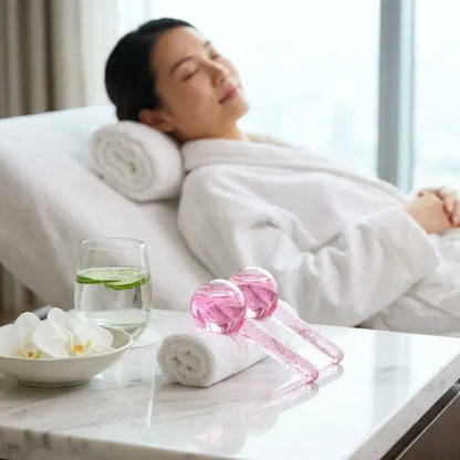 Crystal ice facial globes - summer product