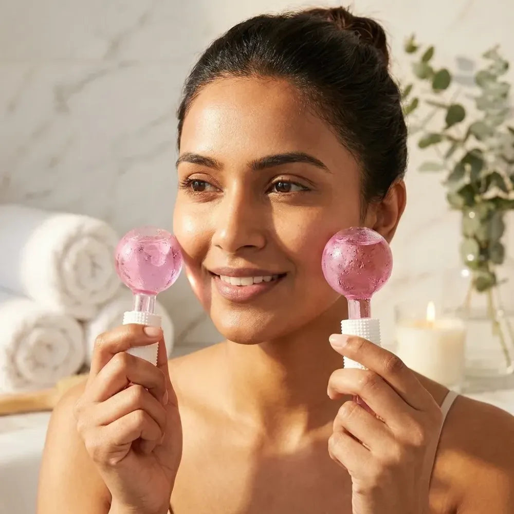 Crystal ice facial globes - summer product