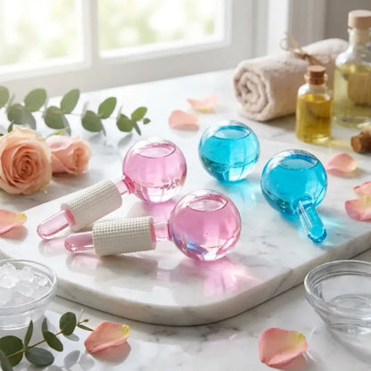 Crystal ice facial globes - summer product