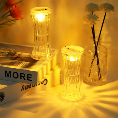 Crystal night light lamp - home decor