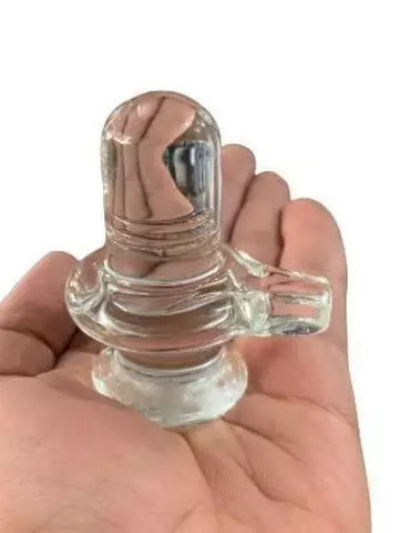 Crystal Shivling Showpiece