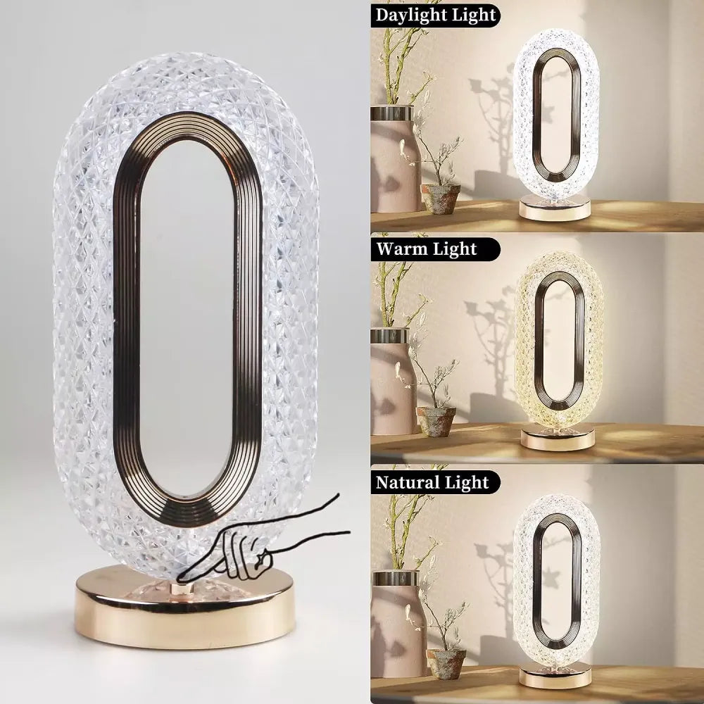 Crystal touch control lamp