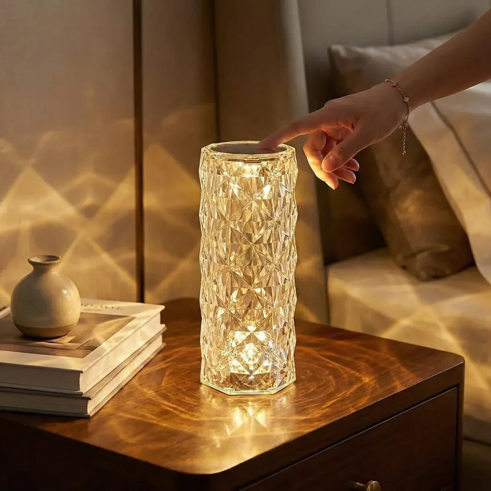 Crystal touch night light - home decor