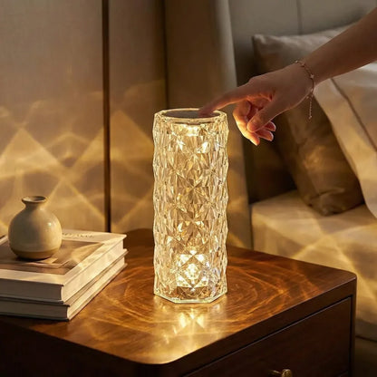 Crystal touch night light - home decor