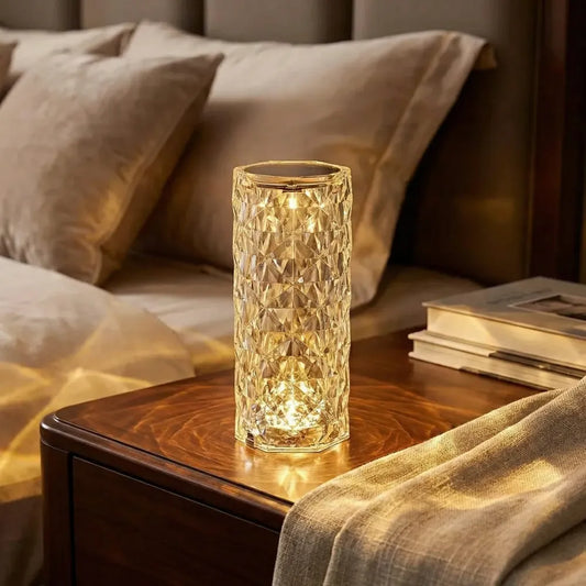 Crystal touch night light - home decor