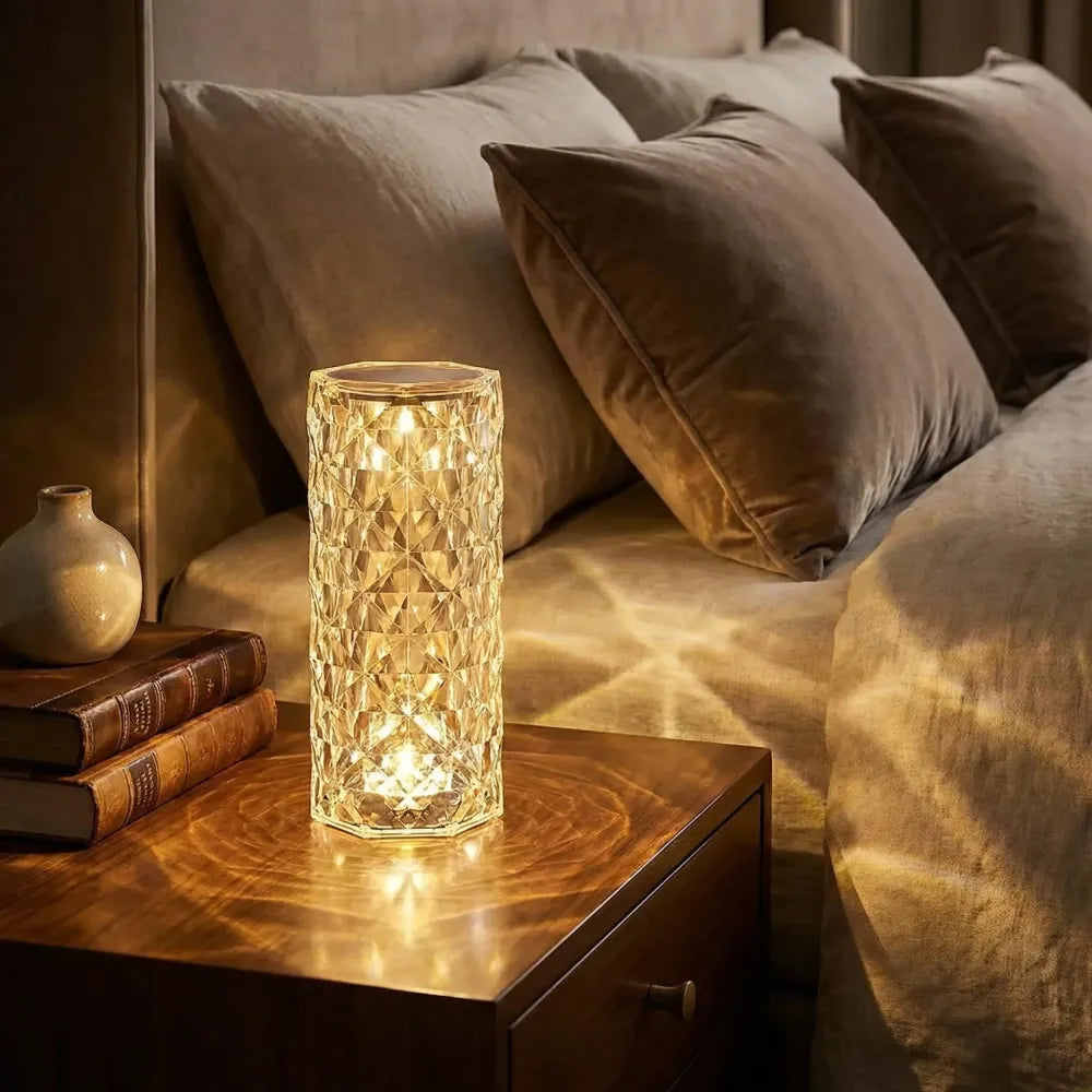 Crystal touch night light - home decor