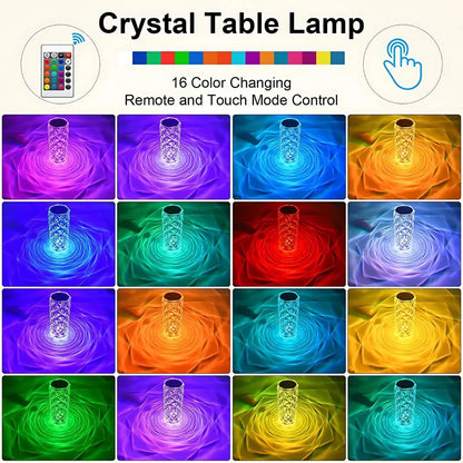 Crystal touch night light - home decor