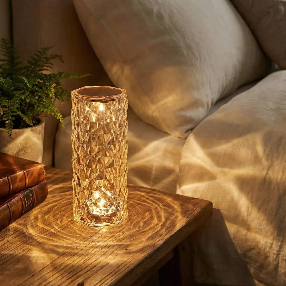 Crystal touch night light - home decor