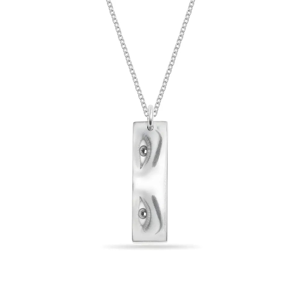 Custom engraved eye necklace - bracelets