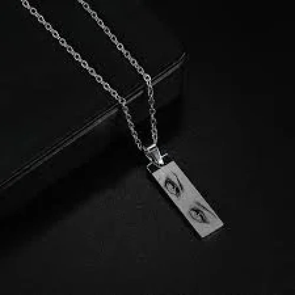 Custom engraved eye necklace - bracelets