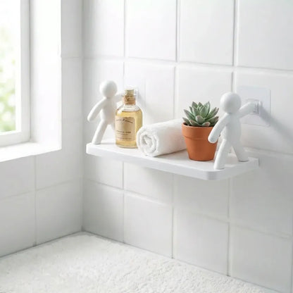Cute adhesive floating shelves - home improvement