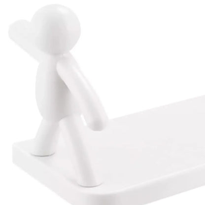 Cute adhesive floating shelves - home improvement
