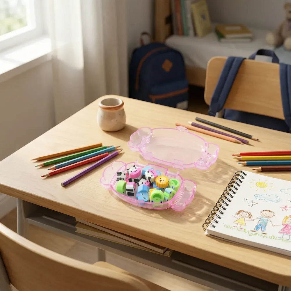 Cute bulk eraser set - office