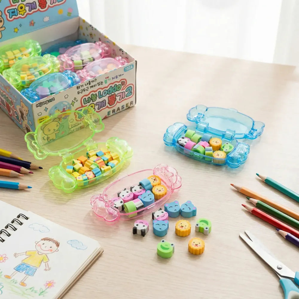 Cute bulk eraser set - office