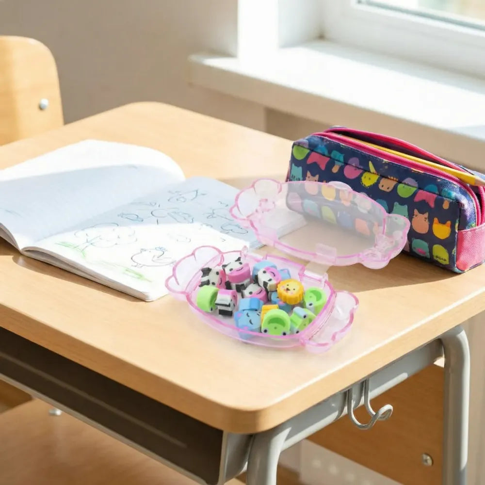 Cute bulk eraser set - office