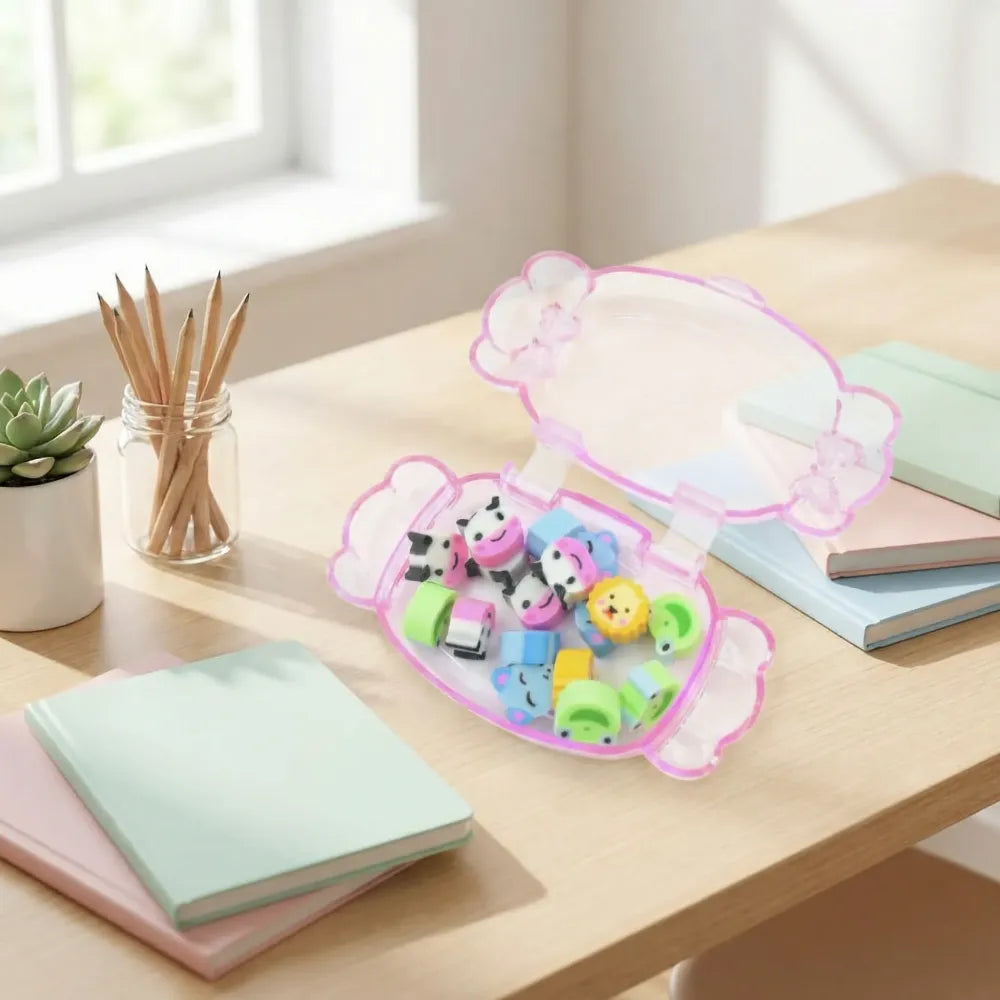 Cute bulk eraser set - office