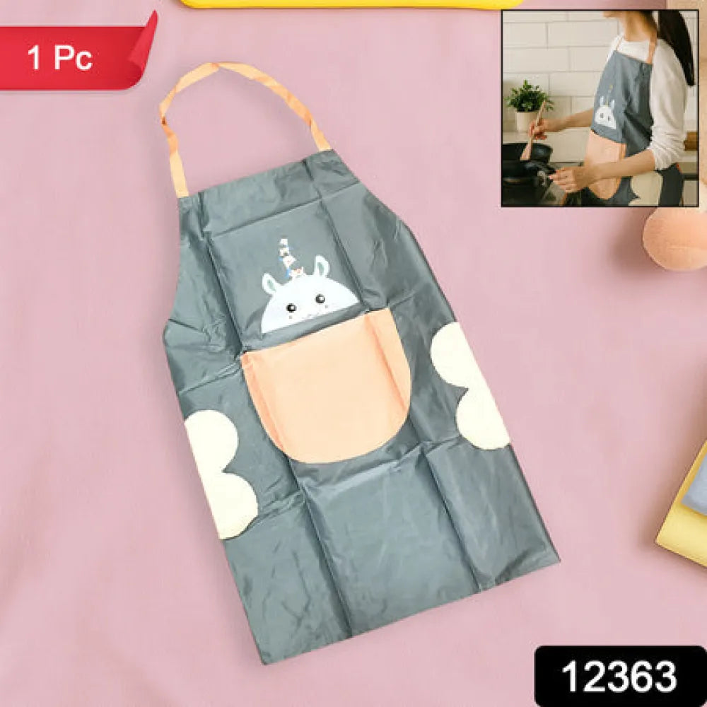 Cute cartoon animal design kitchen apron (1 pc) - home &