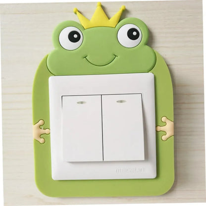 Cute cartoon power socket stickers assorted color (pack of 2)