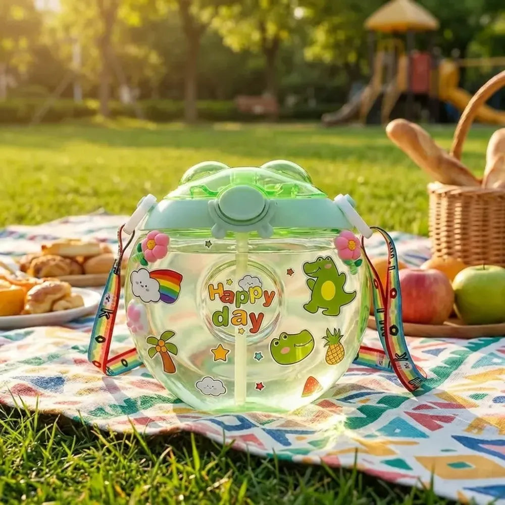 Cute donut kids water bottle - kitchen tool