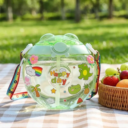 Cute donut kids water bottle - kitchen tool