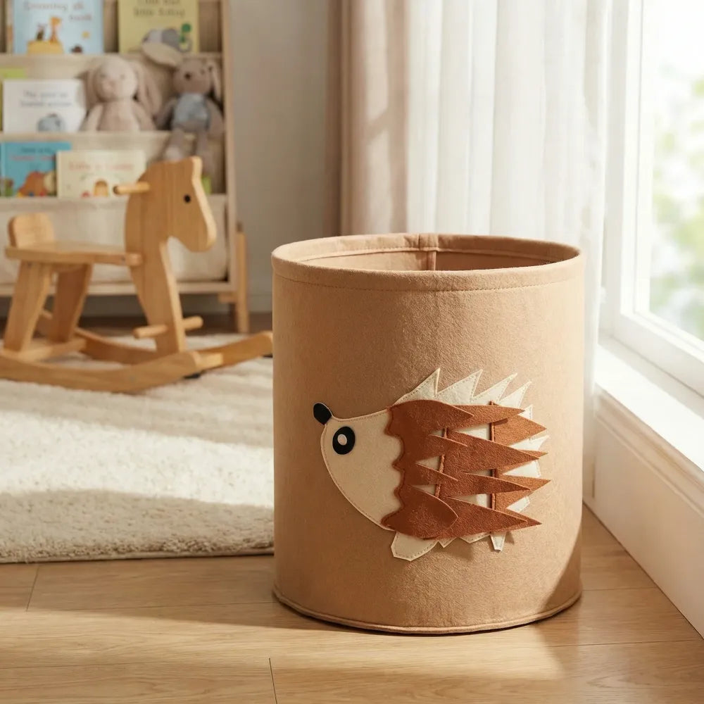 Cute foldable laundry basket