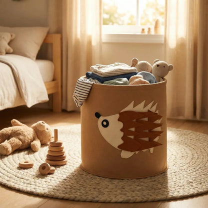 Cute foldable laundry basket
