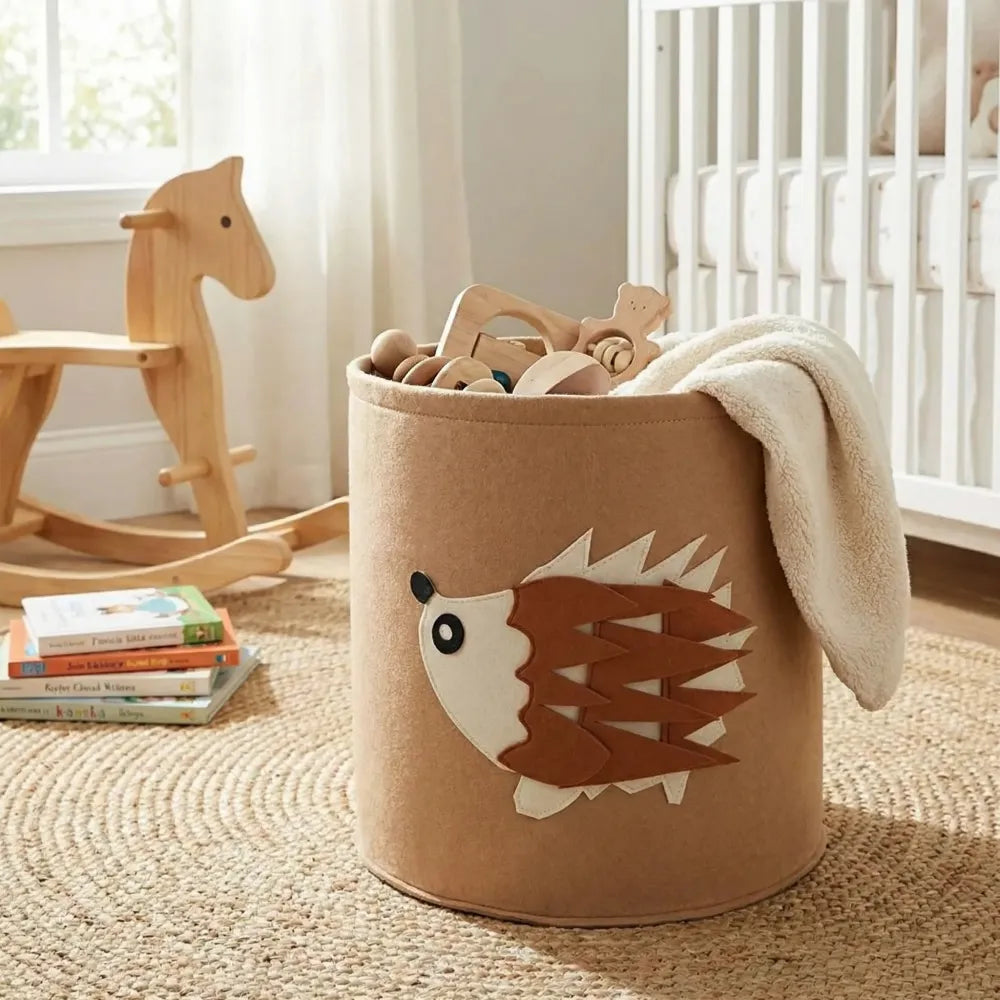 Cute foldable laundry basket