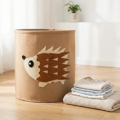 Cute foldable laundry basket