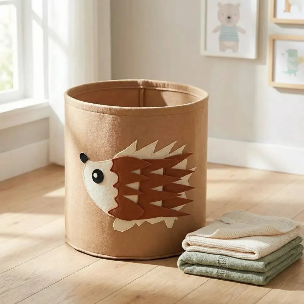 Cute foldable laundry basket