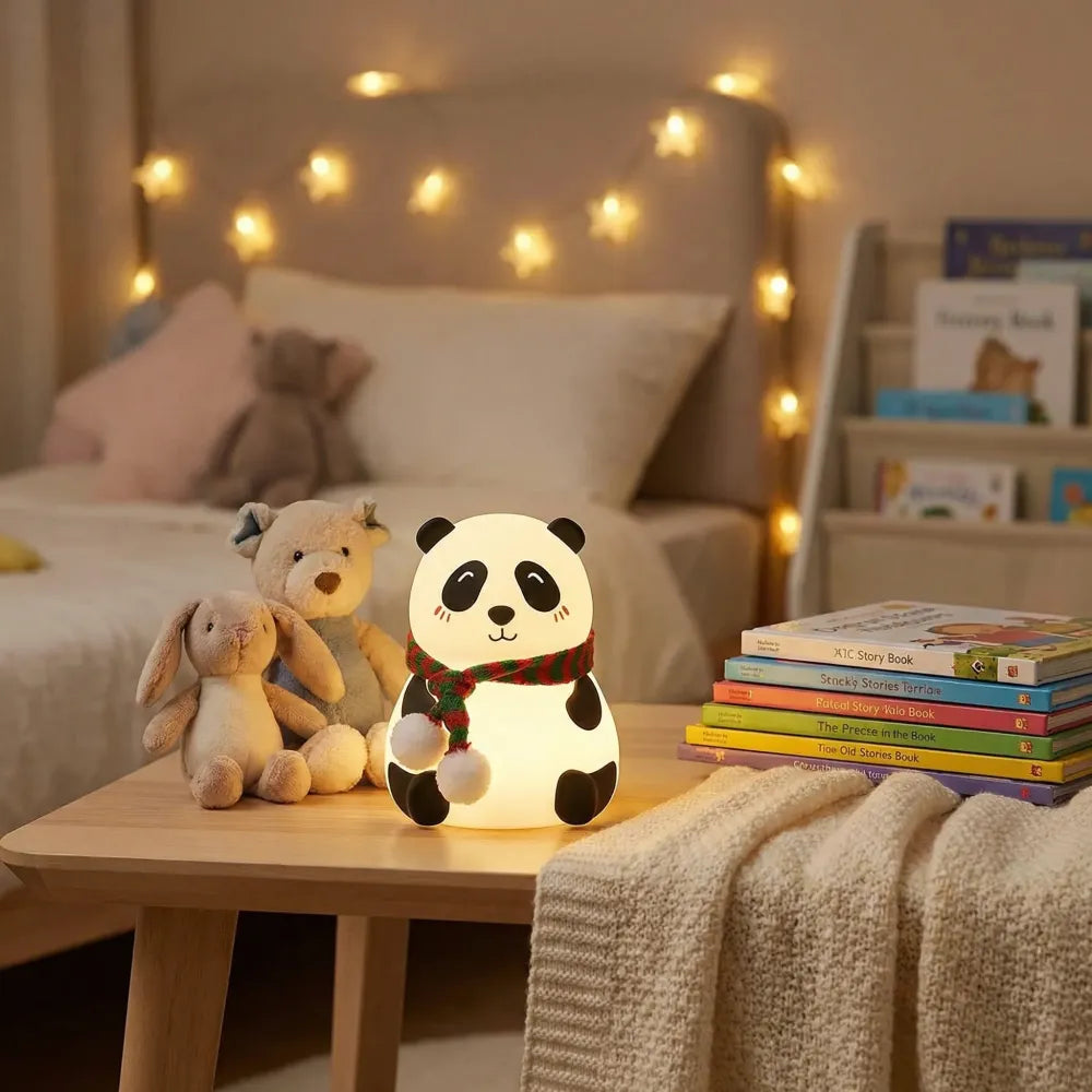 Cute panda night light for kids