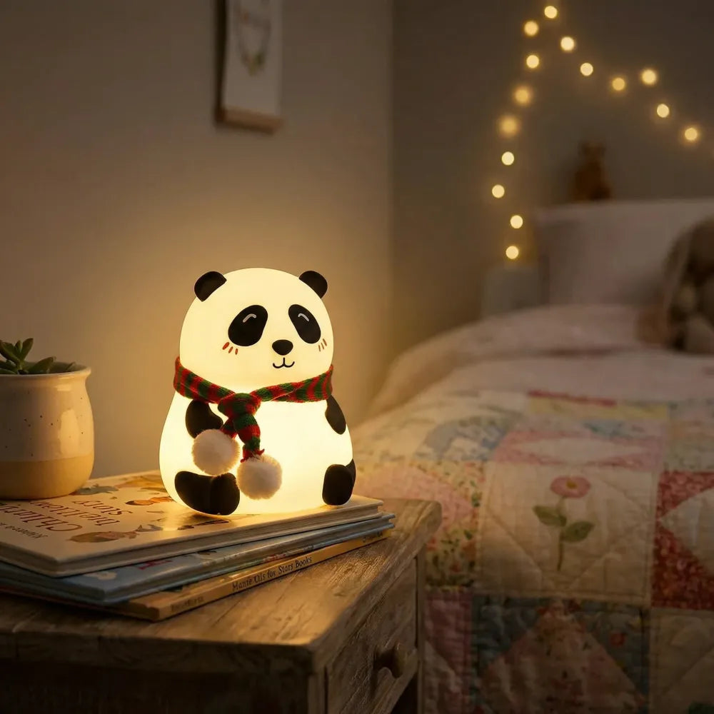 Cute panda night light for kids