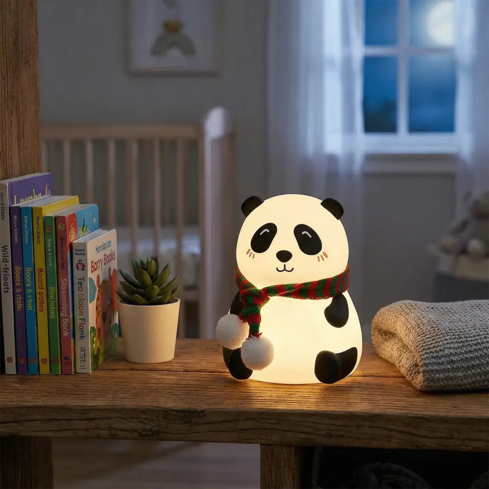Cute panda night light for kids
