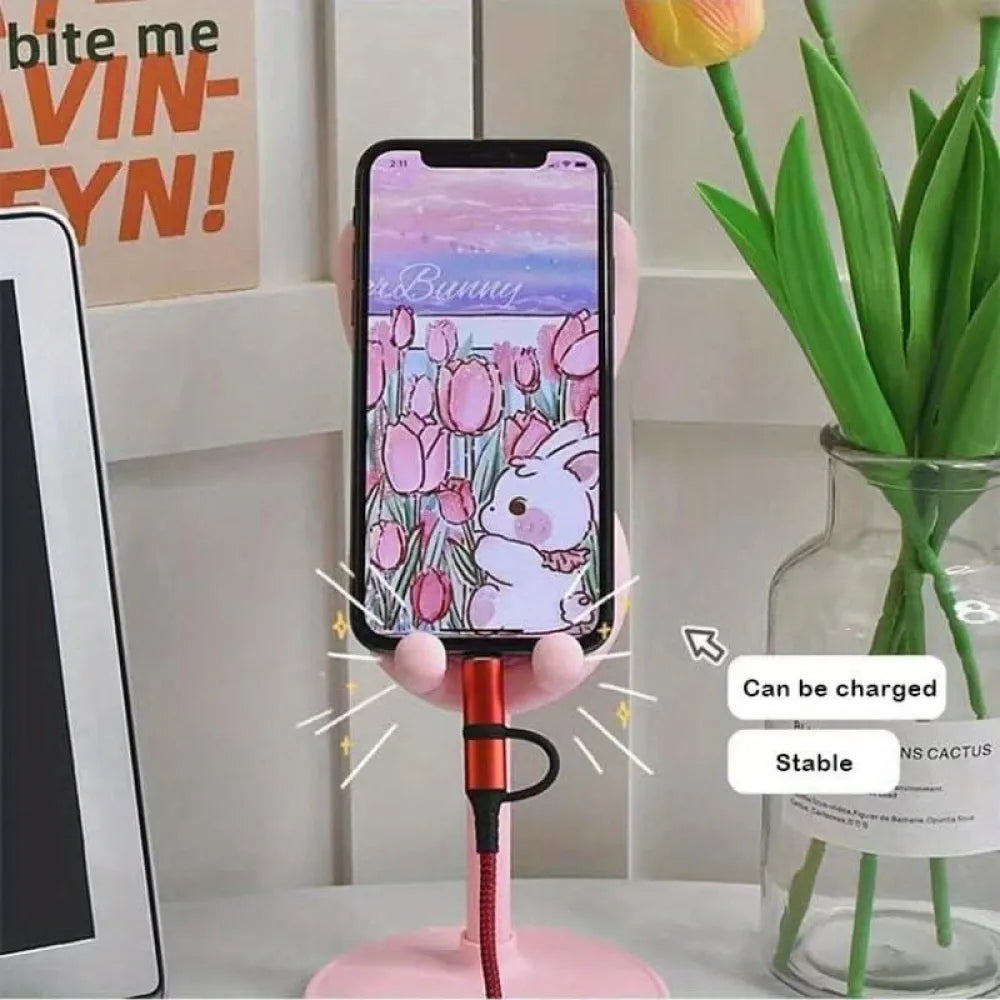 Cute rabbit phone stand