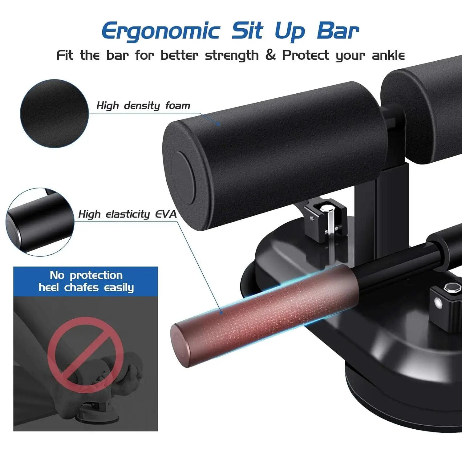 Sit-ups and push-ups assistant bar (multicolor)