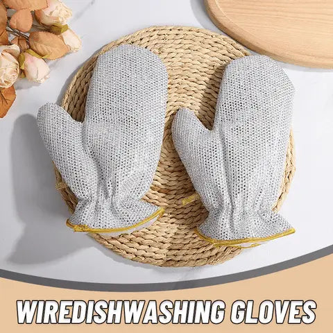 Wire dishwashing gloves (pack of 2)