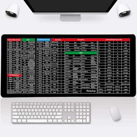 Extended gaming laptop mouse pad