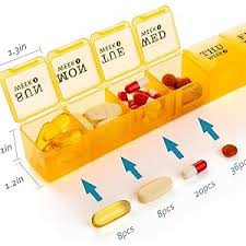 7-day pill organizer box