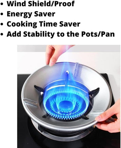 Gas stove fire & windproof saving stand